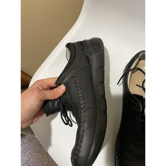 ECCO Men\'s Cross x Casual Sneakers Black Leather Lace Up Size 44 US Size 10-10.5 main image 10